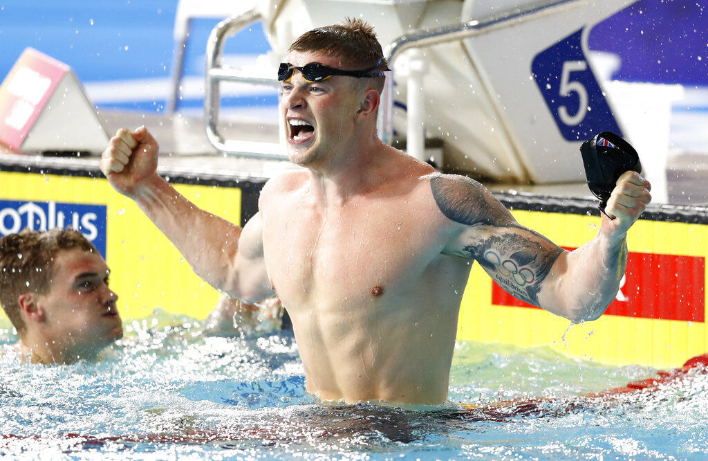 2018: British swimmer Adam Peaty breaks his own world record in 100-meter breaststroke